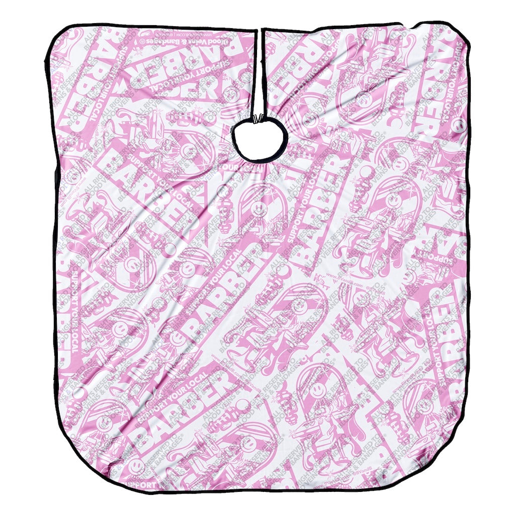 Support Your Local Barber Pink - Collector's Capes