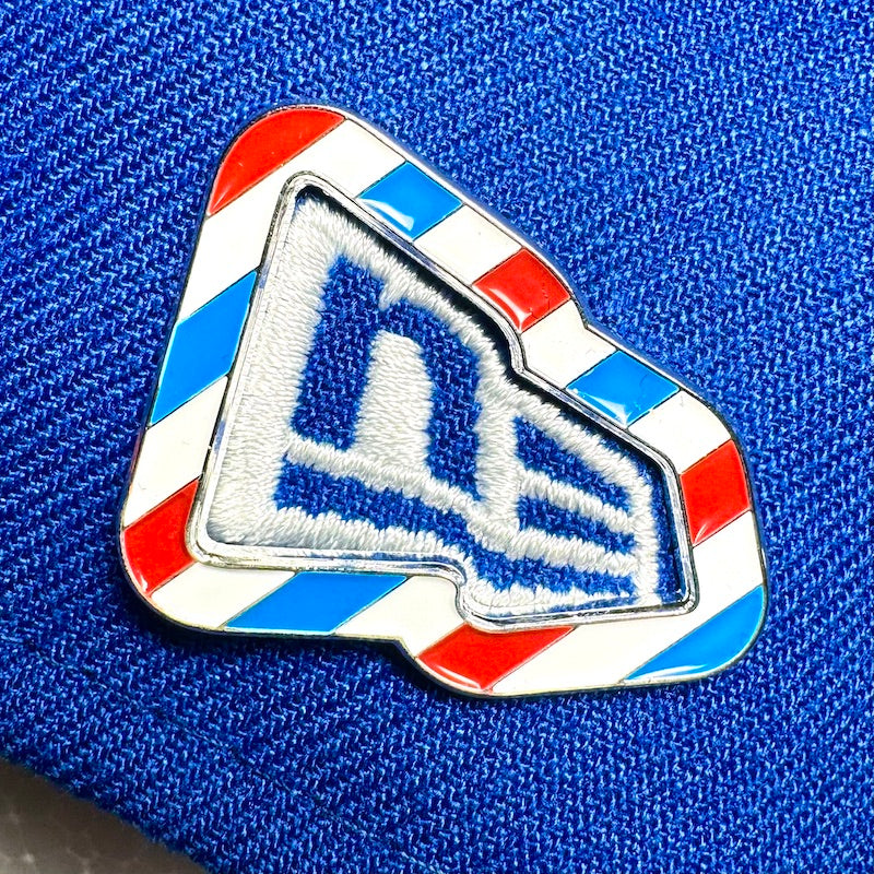 Barber Stripes Frame Pin - Flag