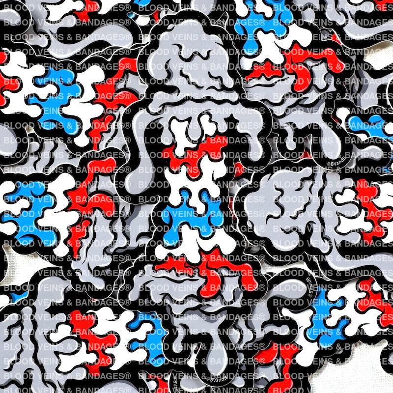 Dripping Barber Pole Sticker