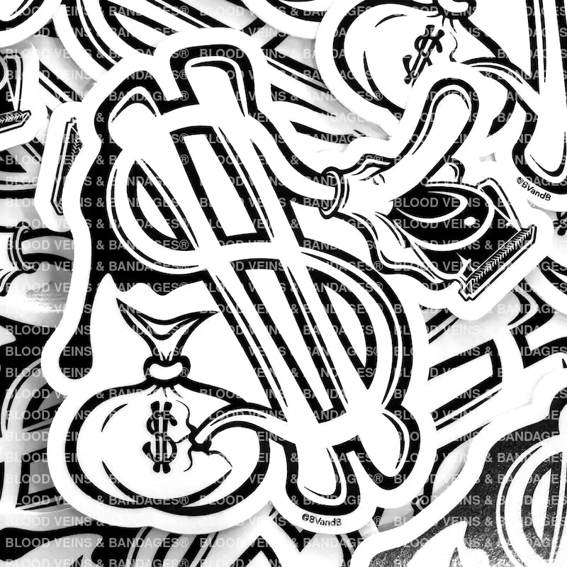 Money Bag Barber Sticker