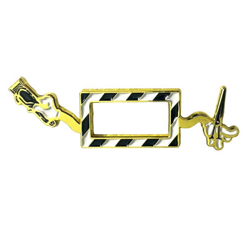Always Ready Barber Frame Pin - Black&Gold Batterman