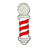 Barber's Pole Pin (Red/White/Silver)