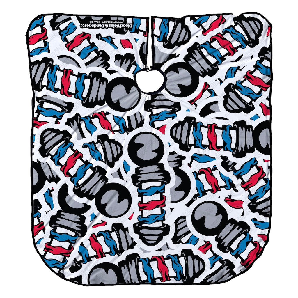 Barber's Pole Cartoon - Collector's Capes