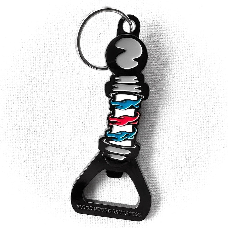 Cartoon Barber's Pole Key Chain