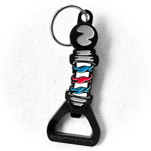 Cartoon Barber's Pole Key Chain