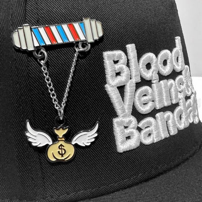 Barber Pole Chain - Money Flys Pin