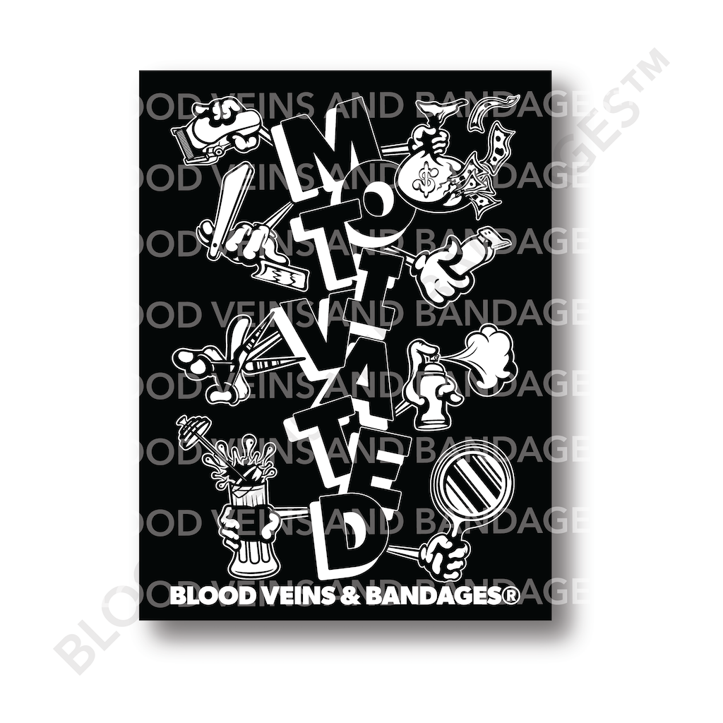 Motivated Barber Poster - 18in x 24in