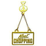 Now Chopping - Gold Chain Pin
