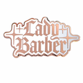 OG Lady Barber Pin - Rose Pink & White