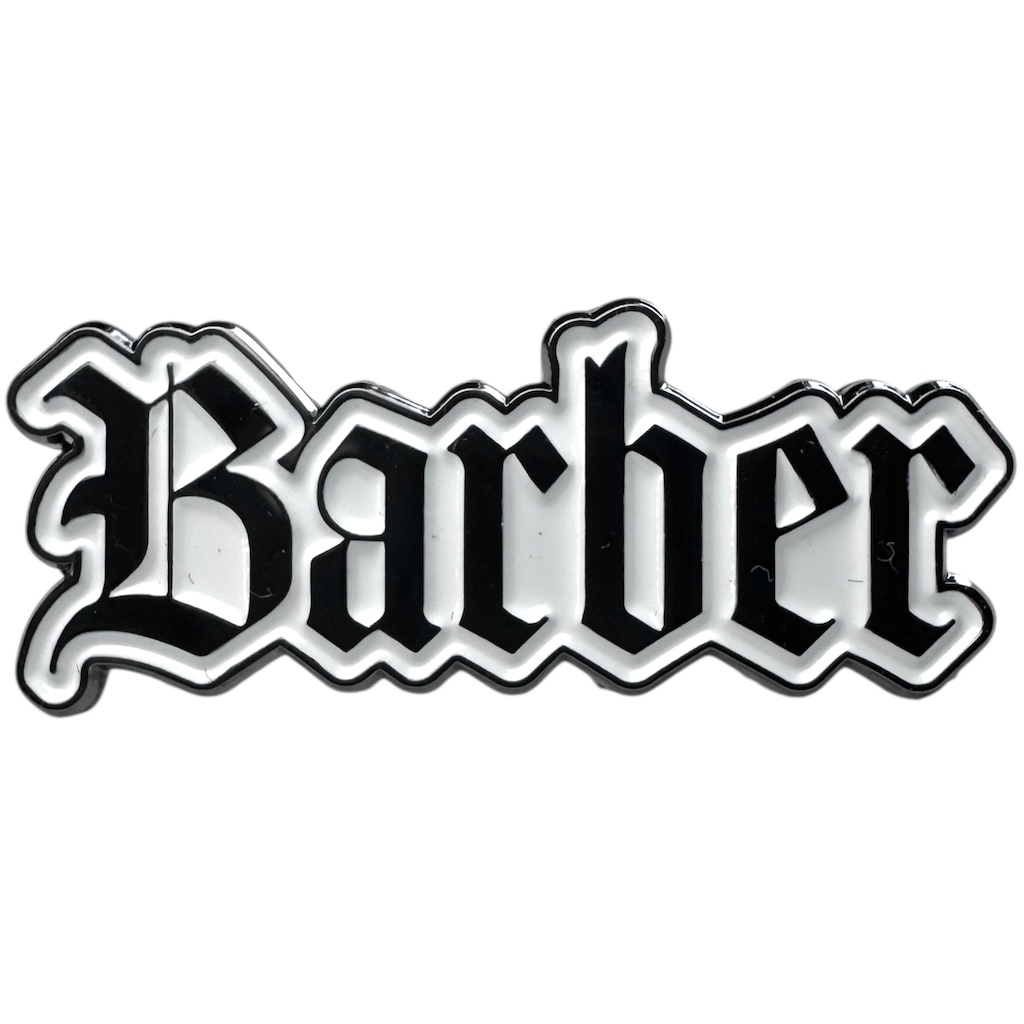 BARBER Black & White Pin (original)