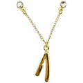 Barber Razor Holder Chain Pin - Gold