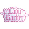 Lady Barber Sticker