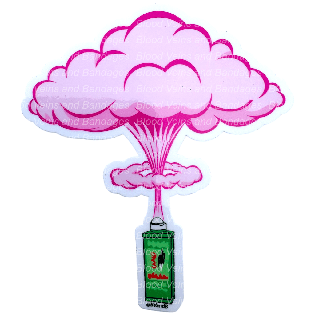 Talc Bomb Barber Sticker