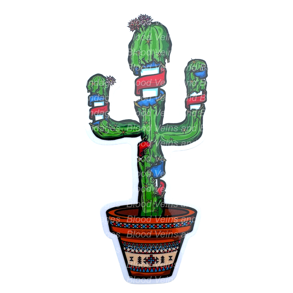 Barber's Cactus Sticker