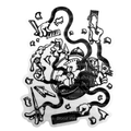 Timelapse Barber Sticker