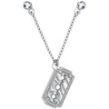 Reflection Blade Barber Chain Pin - Silver