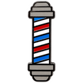 Barber Pole Icon Pin
