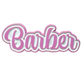 BARBER Cursive Pin - Pink