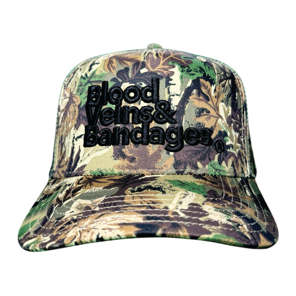 BVandB Hat - LEAFY CAMOUFLAGE | Blood Veins and Bandages – Blood