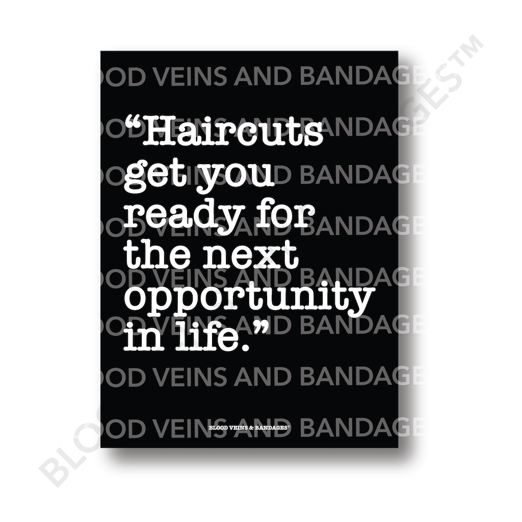 Food For Thought One Barber Poster - 18in x 24in