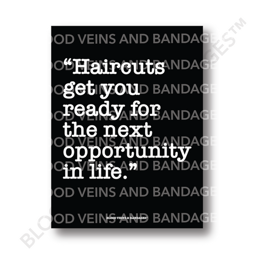 Food For Thought One Barber Poster - 18in x 24in