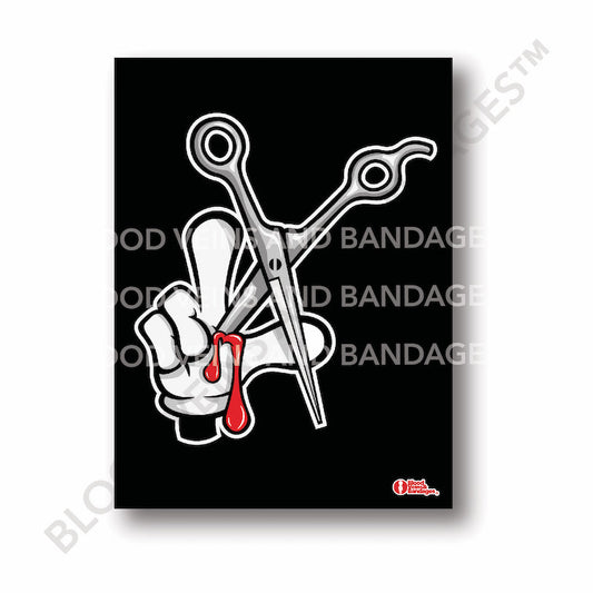 Los Angeles Shears Barber Poster - 18in x 24in