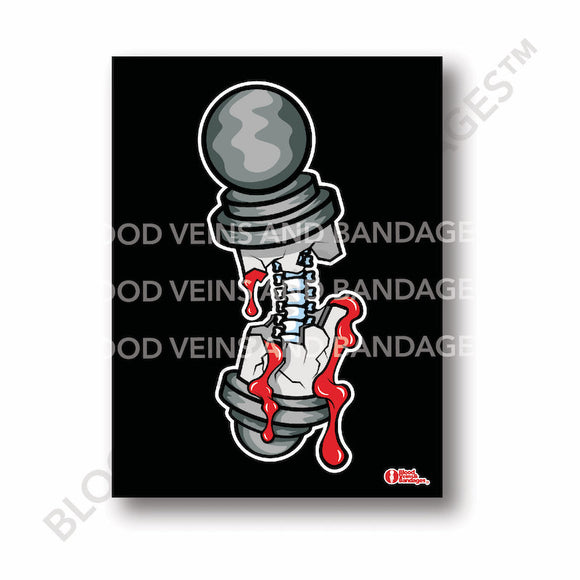 Spine Anatomy Barber Poster - 18in x 24in