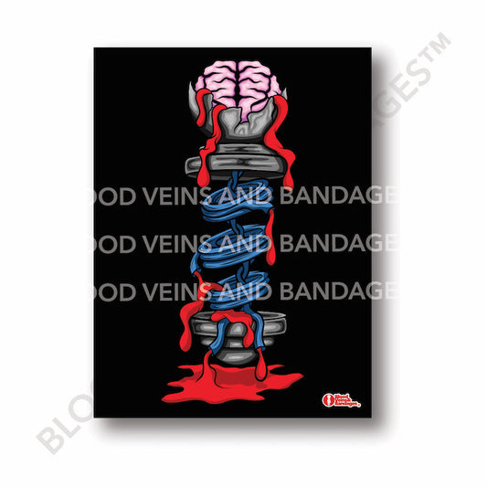 Brains Out Barber Poster - 18in x 24in