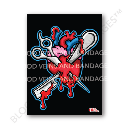 Barber Surgeon Poster - 18in x 24in