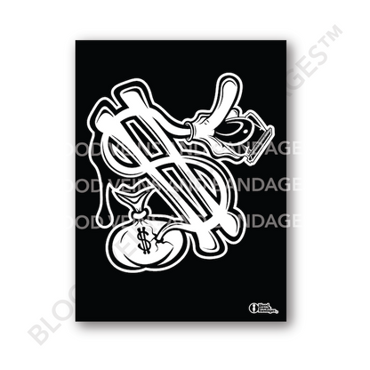 Money Bag Barber Poster - 18in x 24in