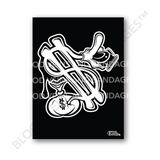 Money Bag Barber Poster - 18in x 24in