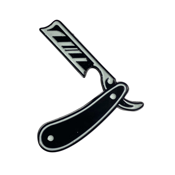 Traditional Straight Razor Barber Pin